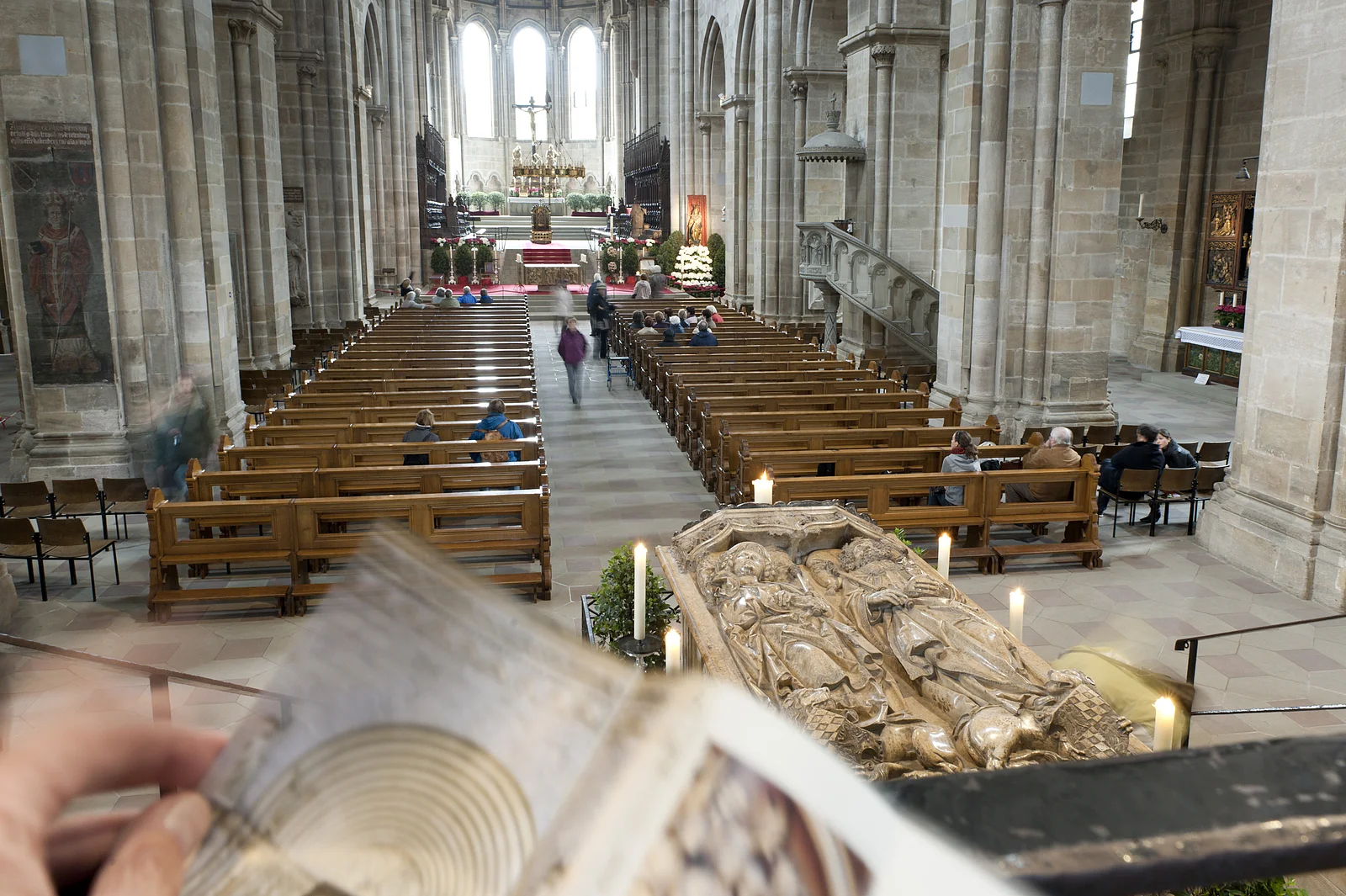 Das Innere des Bamberger Kaiserdoms ist eine wahre Erlebniswelt.